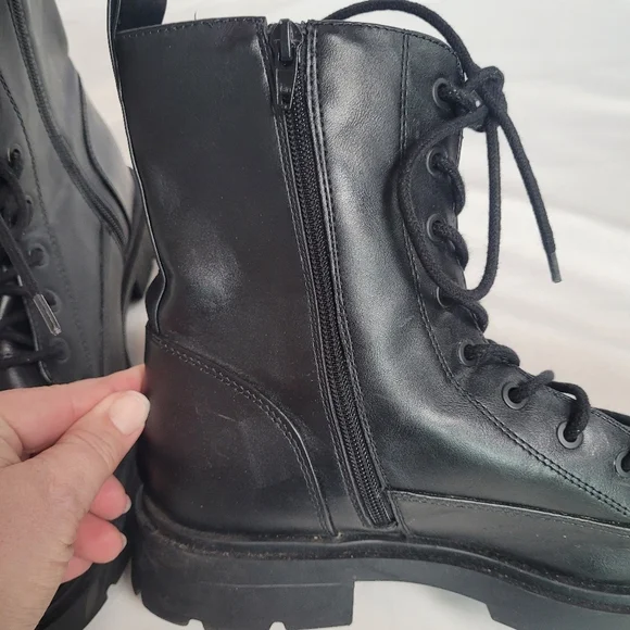 NOBO No Boundaries Women's Black Military Combat Style Boots Size 11W - Picture 4 of 10